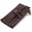 Практичный кошелек из натуральной зернистой кожи CANPELLINI 21632 Коричневый