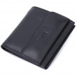 Жіночий гаманець середнього розміру із монетницею зовні із натуральної шкіри ST Leather 22719 Чорний
