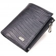 Фактурный вертикальный кошелек из натуральной кожи CANPELLINI 21672 Черный