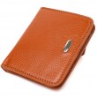 Небольшой женский кошелек из натуральной кожи флотар CANPELLINI 21796 Светло-коричневый