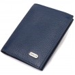 Мужской компактный кошелек из натуральной кожи флотар CANPELLINI 21872 Синий