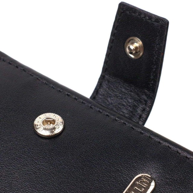 Стильный мужской кошелек из натуральной гладкой кожи CANPELLINI 21880 Черный Стильный мужской кошелек из натуральной гладкой кожи CANPELLINI 21880 Черный