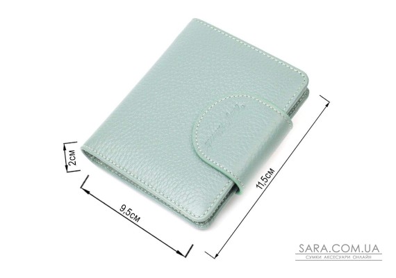 Стильный женский кошелек из натуральной кожи Tony Bellucci 21986 Серо-зеленый