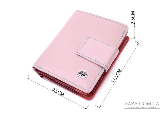 Кошелек из натуральной кожи для женщин вертикального формата ST Leather 19439 Бежевый