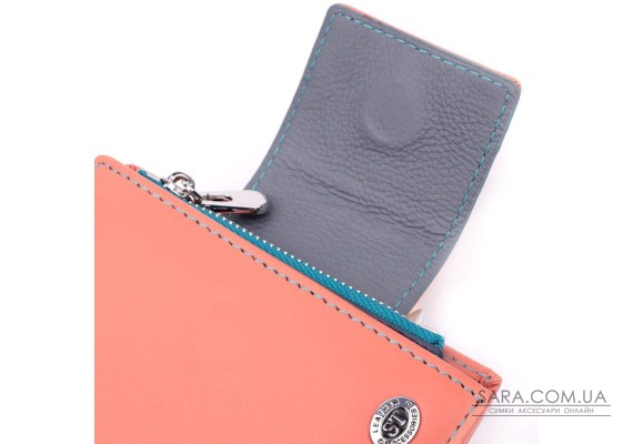 Кошелек из натуральной кожи для женщин с интересной монетницей ST Leather 19447 Оранжевый