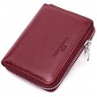 Практичний гаманець для жінок із натуральної шкіри ST Leather 22450 Бордовий