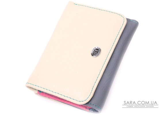 Стильный кошелек для девушек из натуральной кожи ST Leather 22495 Разноцветный