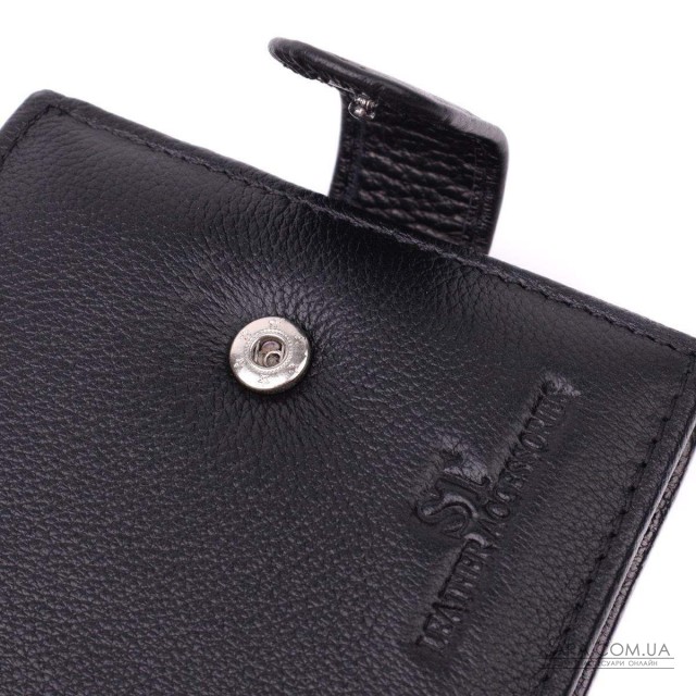 Горизонтальный бумажник среднего размера из натуральной кожи ST Leather 22454 Черный Горизонтальный бумажник среднего размера из натуральной кожи ST Leather 22454 Черный