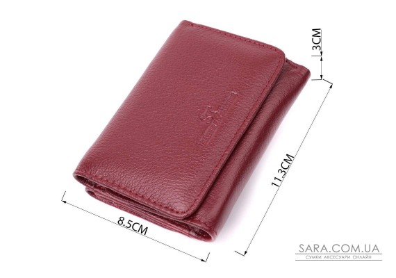 Кожаный интересный кошелек для женщин ST Leather 22507 Бордовый