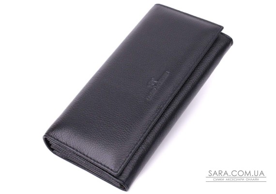 Удобный женский кошелек из натуральной кожи ST Leather 22523 Черный