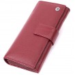 Кошелек для женщин на четыре отделения для купюр из натуральной кожи ST Leather 22550 Бордовый