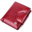 Лакированный кошелек для женщин среднего размера из натуральной кожи ST Leather 22685 Красный