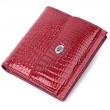 Фактурный женский кошелек из натуральной кожи ST Leather 22705 Красный