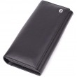 Солидный женский кошелек из натуральной кожи ST Leather 23088 Черный