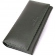 Горизонтальный кошелек у два сложения из натуральной кожи ST Leather 23067 Зеленый
