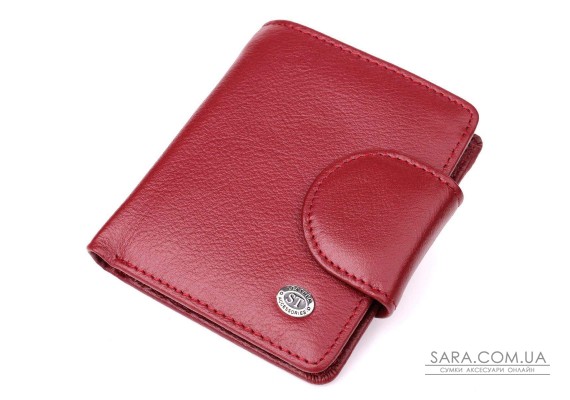 Женский кошелек вертикального формата из натуральной кожи ST Leather 23071 Бордовый
