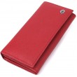 Яркий вертикальный кошелек из натуральной кожи ST Leather 23087 Красный