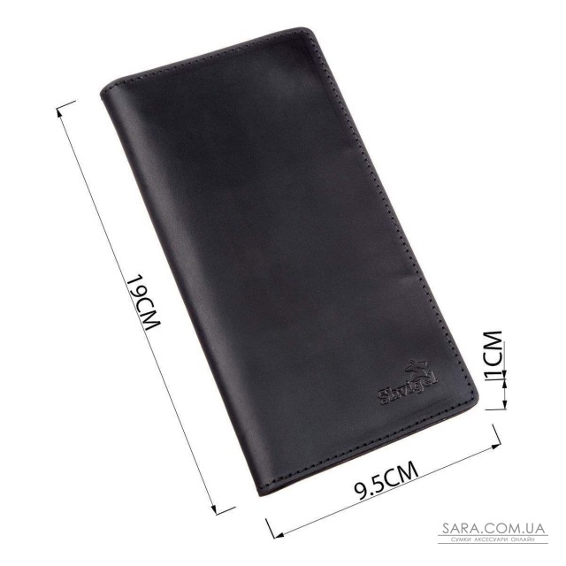 Бумажник мужской вертикальный винтажная кожа SHVIGEL 16200 Черный Бумажник мужской вертикальный винтажная кожа SHVIGEL 16200 Черный