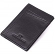Мужской кошелек для карточек из натуральной кожи ST Leather 23091 Черный