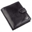 Небольшой кожаный кошелек для мужчин ST Leather 18832 Черный