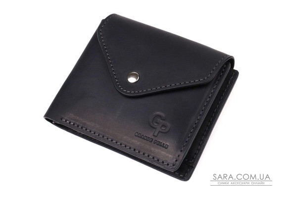 Стильний гаманець із натуральної шкіри GRANDE PELLE 16802 Чорний