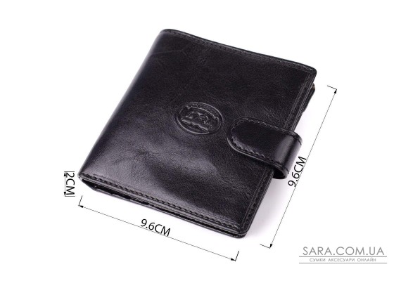 Стильный кошелек унисекс из глянцевой натуральной кожи Tony Perotti 20885_1 (1256 nero) Черный