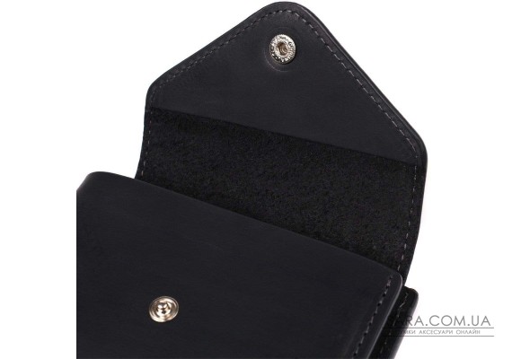 Стильний гаманець із натуральної шкіри GRANDE PELLE 16802 Чорний