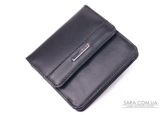 Компактный женский кошелек из натуральной гладкой кожи KARYA 21432 Черный