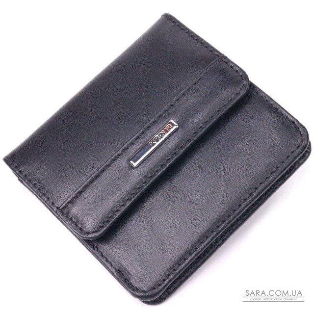 Компактный женский кошелек из натуральной гладкой кожи KARYA 21432 Черный Компактный женский кошелек из натуральной гладкой кожи KARYA 21432 Черный