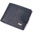 Популярный горизонтальный кошелек для мужчин из натуральной кожи флотар CANPELLINI 21884 Синее