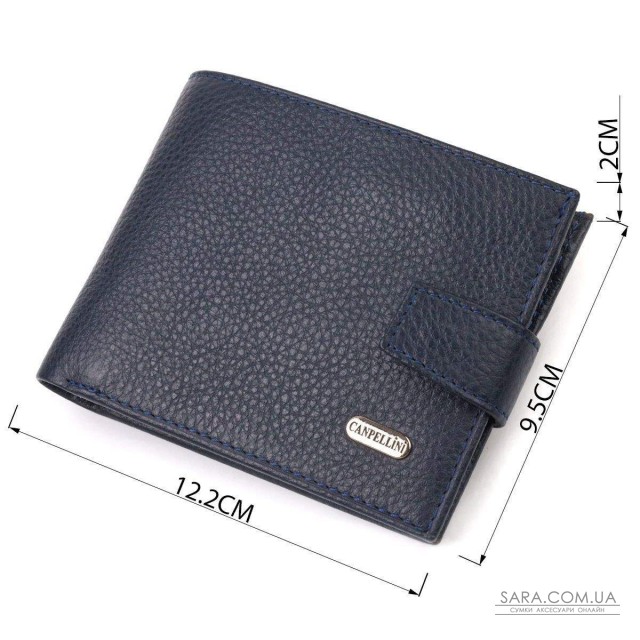 Популярный горизонтальный кошелек для мужчин из натуральной кожи флотар CANPELLINI 21884 Синее Популярный горизонтальный кошелек для мужчин из натуральной кожи флотар CANPELLINI 21884 Синее