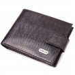 Небольшой мужской кошелек из натуральной фактурной кожи CANPELLINI 21507 Коричневый