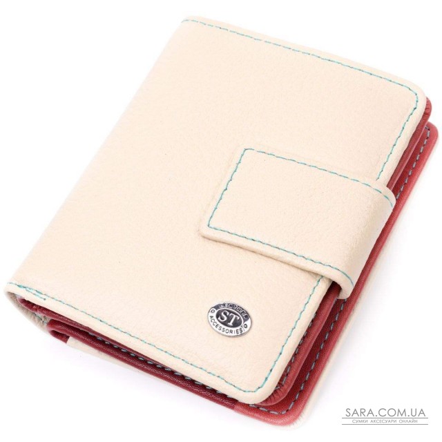 Женский кошелек из натуральной кожи вертикального формата ST Leather 19440 Белый Женский кошелек из натуральной кожи вертикального формата ST Leather 19440 Белый