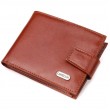 Компактный мужской кошелек из натуральной гладкой кожи CANPELLINI 21508 Светло-коричневый