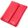 Женский яркий кошелек с монетницей из натуральной кожи ST Leather 19493 Красный