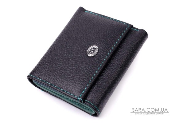 Женский небольшой кошелек из натуральной кожи ST Leather 19504 Черный