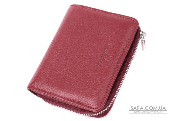 Женский кошелек среднего размера из натуральной кожи ST Leather 22551 Бордовый