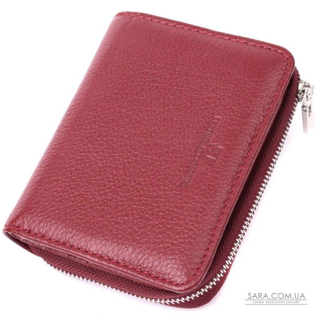 Жіночий гаманець середнього розміру з натуральної шкіри ST Leather 22551 Бордовий Жіночий гаманець середнього розміру з натуральної шкіри ST Leather 22551 Бордовий