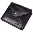 Гаманець унісекс із глянсової натуральної шкіри GRANDE PELLE 16806 Чорний
