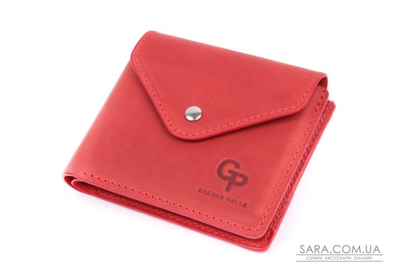 Женский кошелек из матовой натуральной кожи GRANDE PELLE 16804 Красный