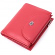 Яскравий жіночий гаманець із монетницею з натуральної шкіри ST Leather 22712 Червоний