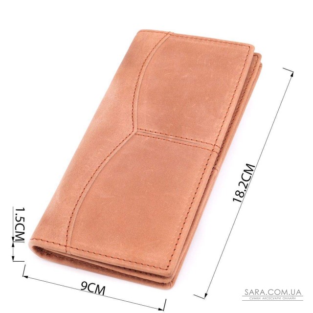 Кошелек унисекс в винтажной натуральной коже 22853 Vintage Рыжий Кошелек унисекс в винтажной натуральной коже 22853 Vintage Рыжий