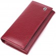 Практичний вертикальний гаманець із натуральної шкіри ST Leather 23085 Бордовий