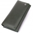 Стильный кошелек для женщин с монетницей из натуральной кожи ST Leather 23106 Зеленый