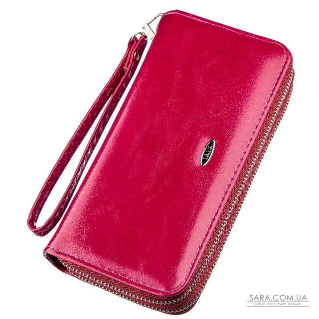 Кошелек женский из гладкой экокожи KIVI 19051 Темно-розовый Кошелек женский из гладкой экокожи KIVI 19051 Темно-розовый