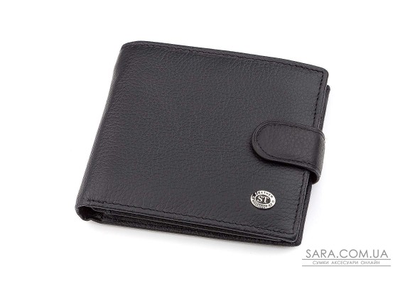 Чоловічий гаманець ST Leather 18339 (ST138) дуже стильний Чорний