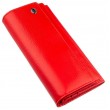 Яскравий жіночий гаманець на кнопці ST Leather 18954 Червоний