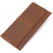 Тонкий чоловічий гаманець з натуральної вінтажної шкіри 21296 Vintage Коричневий