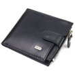 Стильний чоловічий горизонтальний гаманець із натуральної гладкої шкіри CANPELLINI 21505 Чорний