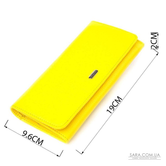 Яркий молодежный кошелек из натуральной кожи флотар CANPELLINI 21612 Лимонный Яркий молодежный кошелек из натуральной кожи флотар CANPELLINI 21612 Лимонный